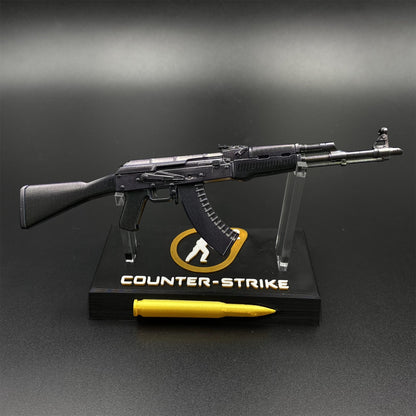Tiny Gun AK47 Slate Metal Miniature For Collection