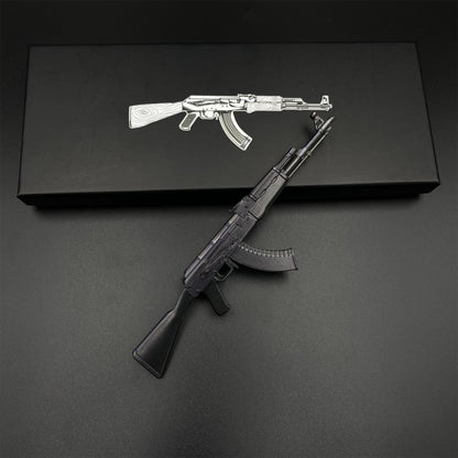 Tiny Gun AK47 Slate Metal Miniature For Collection