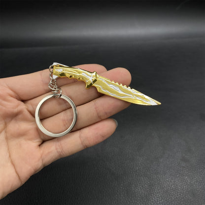 Metal Mini Smite Knife Keychain Pendant
