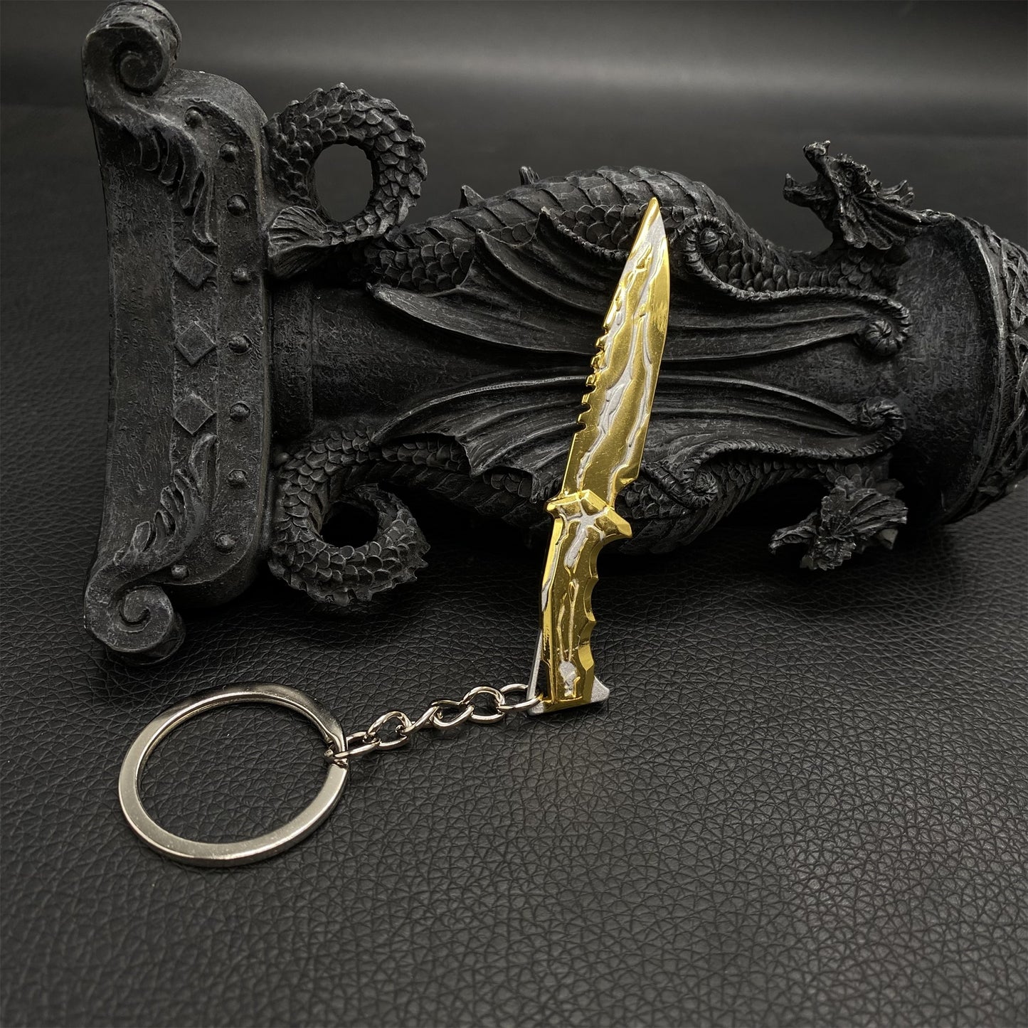 Metal Mini Smite Knife Keychain Pendant