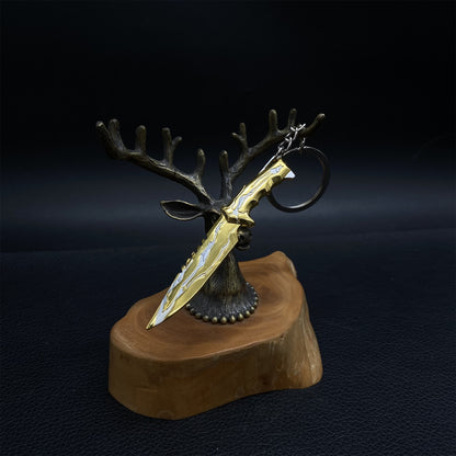 Metal Mini Smite Knife Keychain Pendant