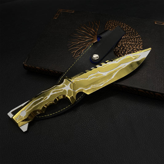 Metal Smite Knife Metal Melee Weapon Game 22CM Prop