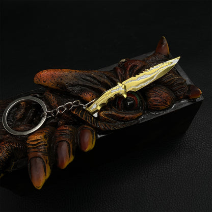 Metal Mini Smite Knife Keychain Pendant