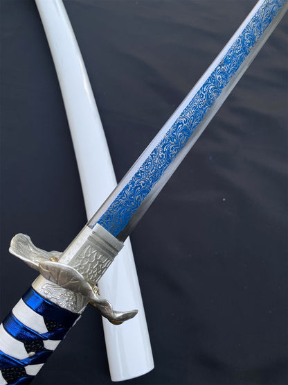Cool Japanese Samurai Katana - Frog Tsuba