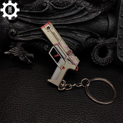 Tiny Spectrum Classic Pistol Gun Metal Keychain