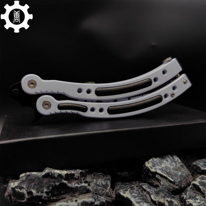 Spitfire Shark Bomber Metal Balisong Game Butterfly Knife 