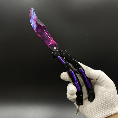 CS Butterfly Knife Doppler Galaxy Balsiong Trainer - Dull Blade Prop
