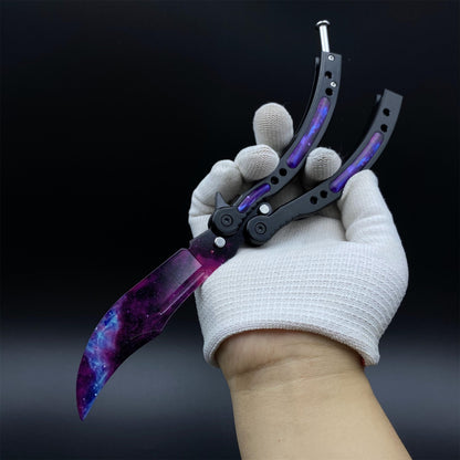 CS Butterfly Knife Doppler Galaxy Balsiong Trainer - Dull Blade Prop