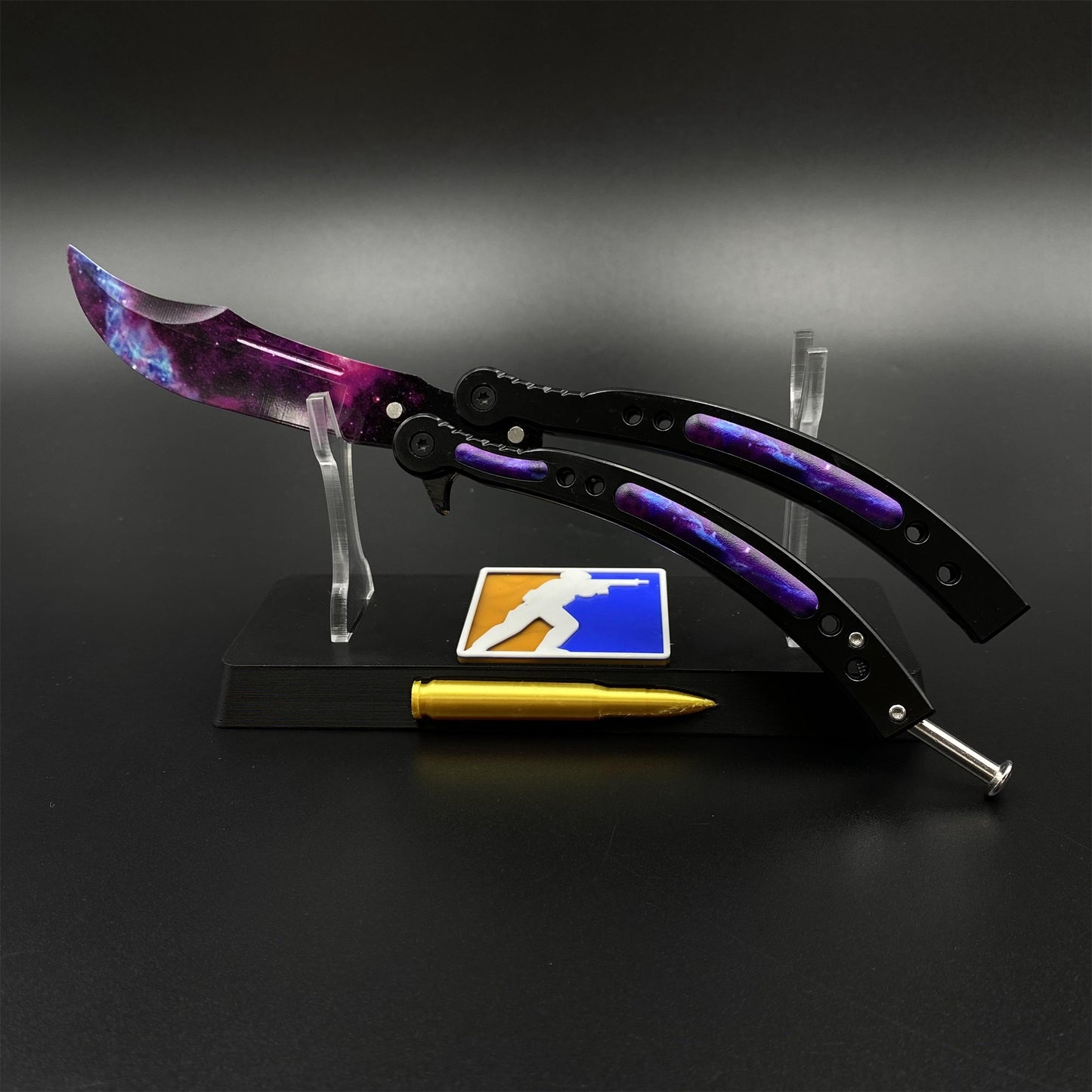 CS Butterfly Knife Doppler Galaxy Balsiong Trainer - Dull Blade Prop