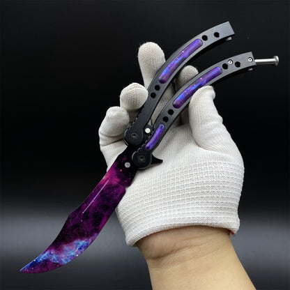 CS Butterfly Knife Doppler Galaxy Balsiong Trainer - Dull Blade Prop