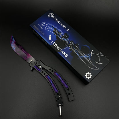 CS Butterfly Knife Doppler Galaxy Balsiong Trainer - Dull Blade Prop
