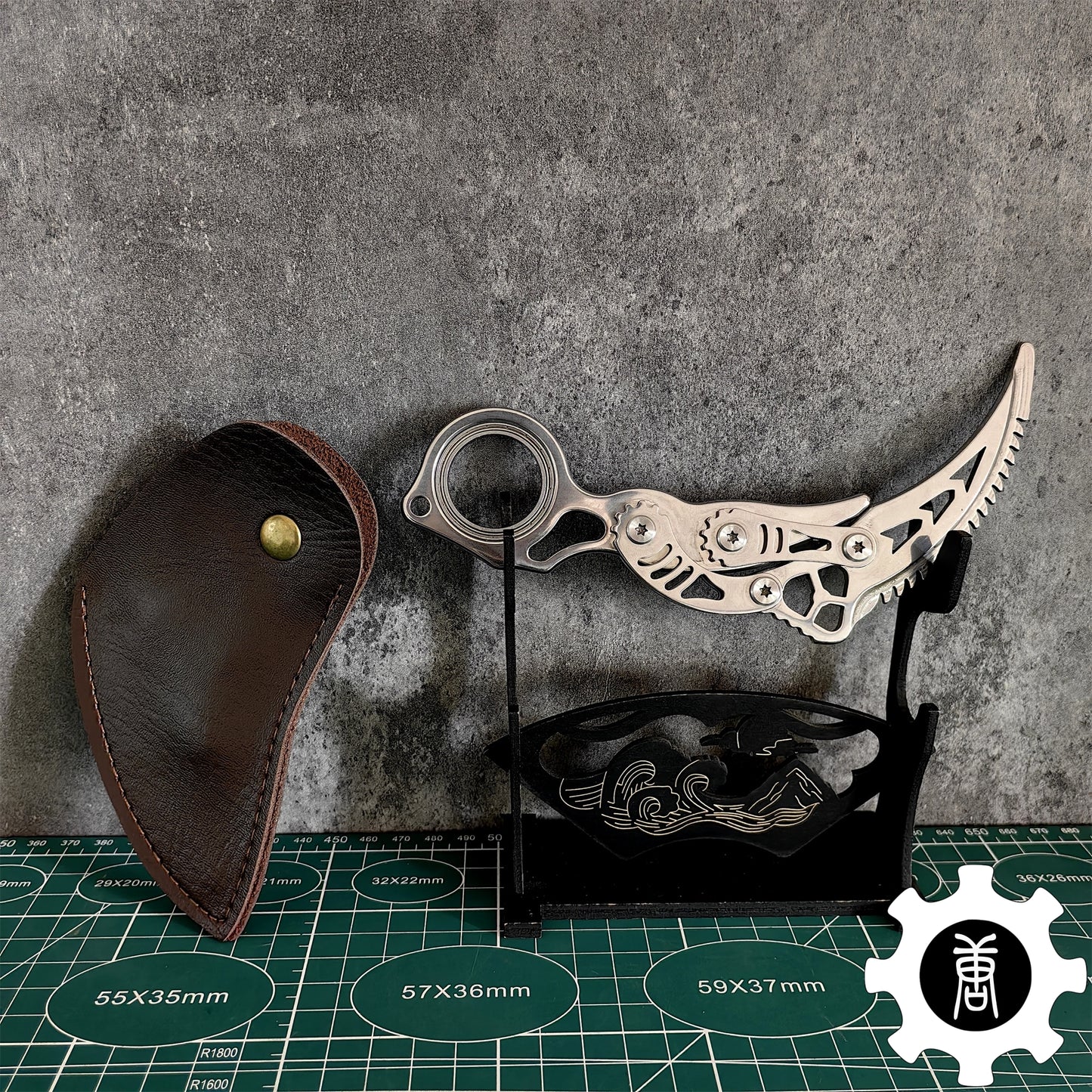 High-End Steel Karambit Knife Blunt Blade Karambit Trainer 