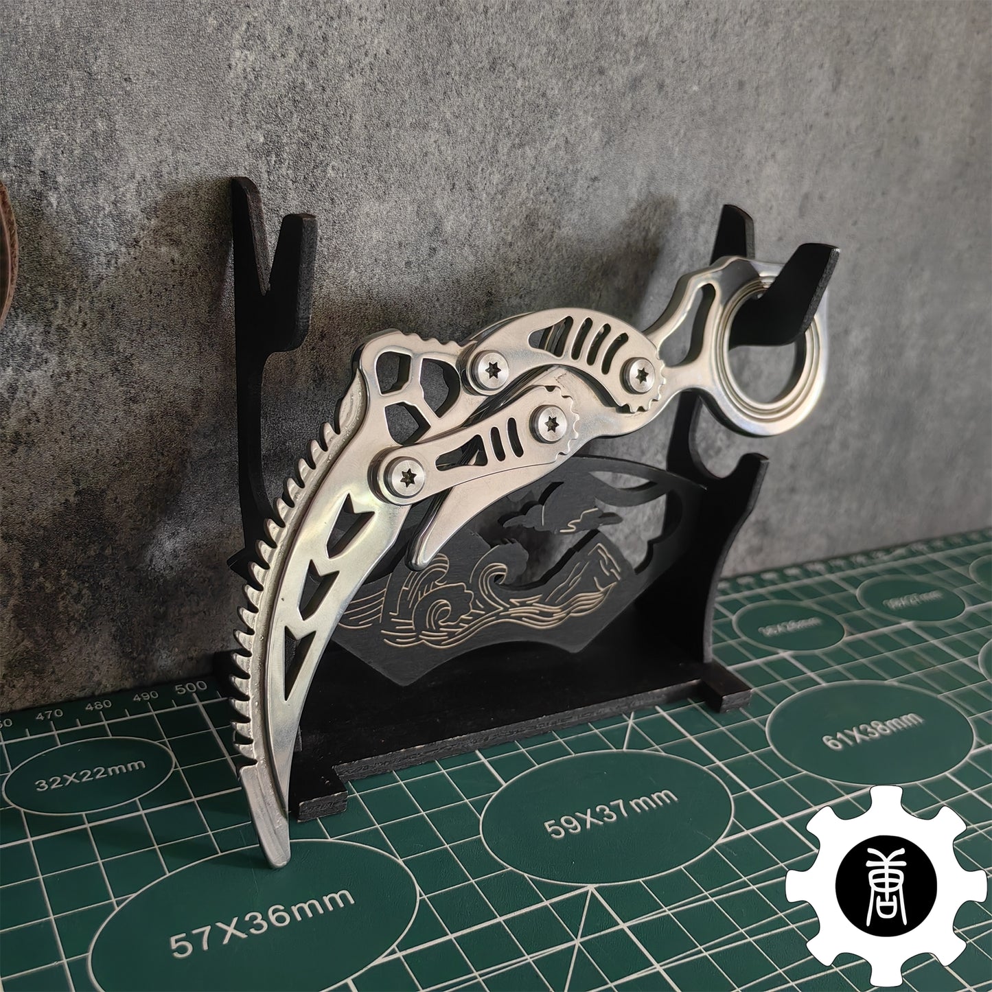 High-End Steel Karambit Knife Blunt Blade Karambit Trainer 