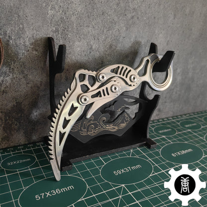 High-End Steel Karambit Knife Blunt Blade Karambit Trainer 