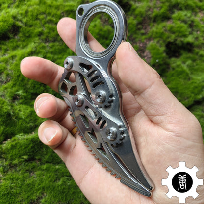 High-End Steel Karambit Knife Blunt Blade Karambit Trainer 