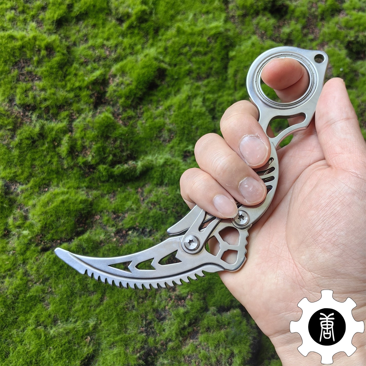 High-End Steel Karambit Knife Blunt Blade Karambit Trainer 