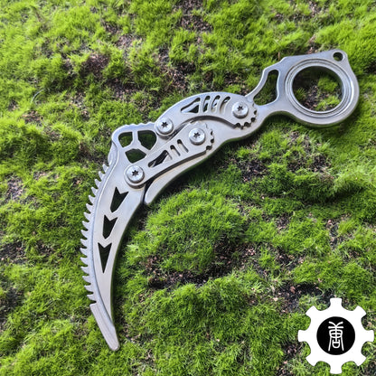 High-End Steel Karambit Knife Blunt Blade Karambit Trainer 