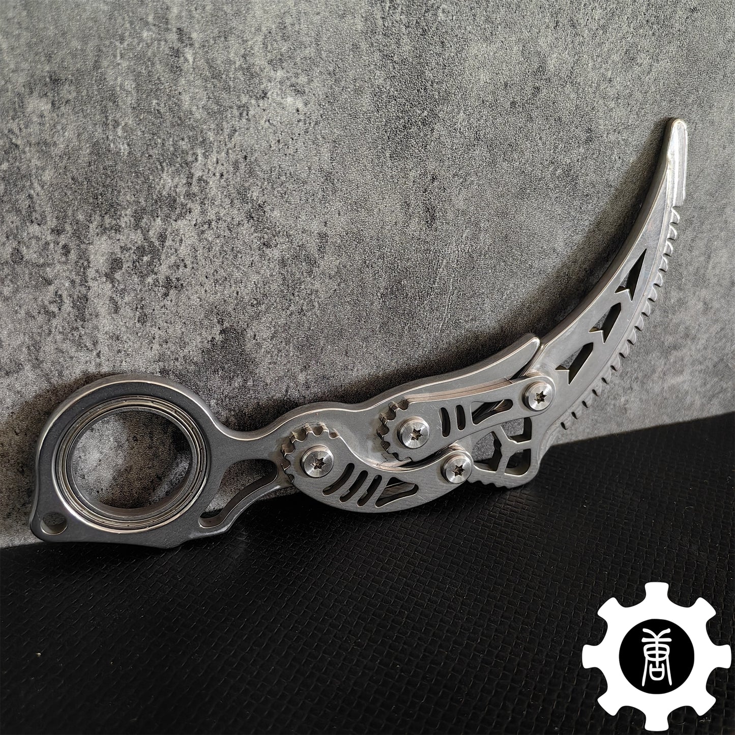 High-End Steel Karambit Knife Blunt Blade Karambit Trainer 