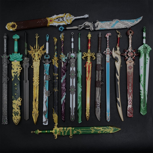 Anime Peripherals Metal Tiny Sword Replicas