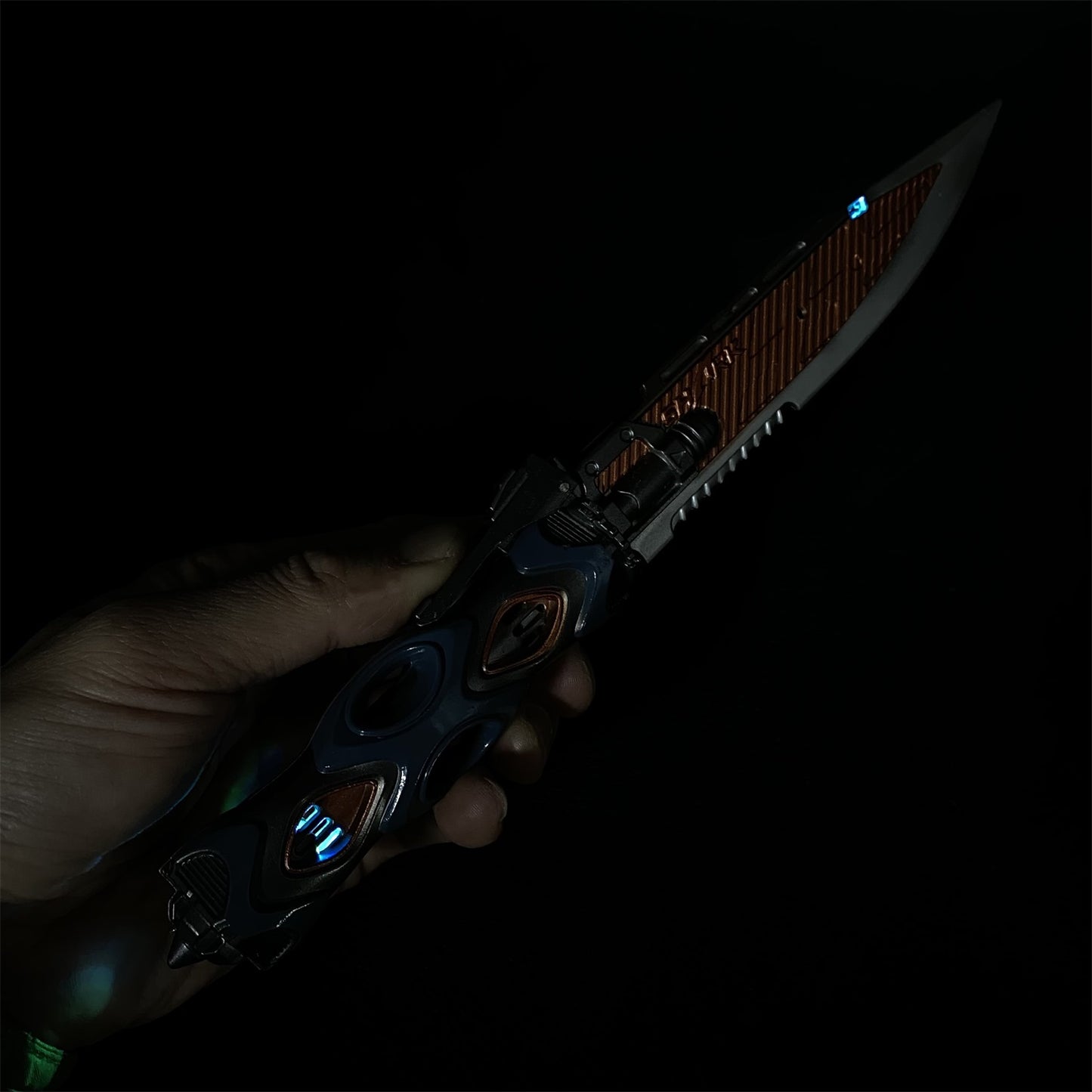 Metal LED Light Tactical Knife Life Replica