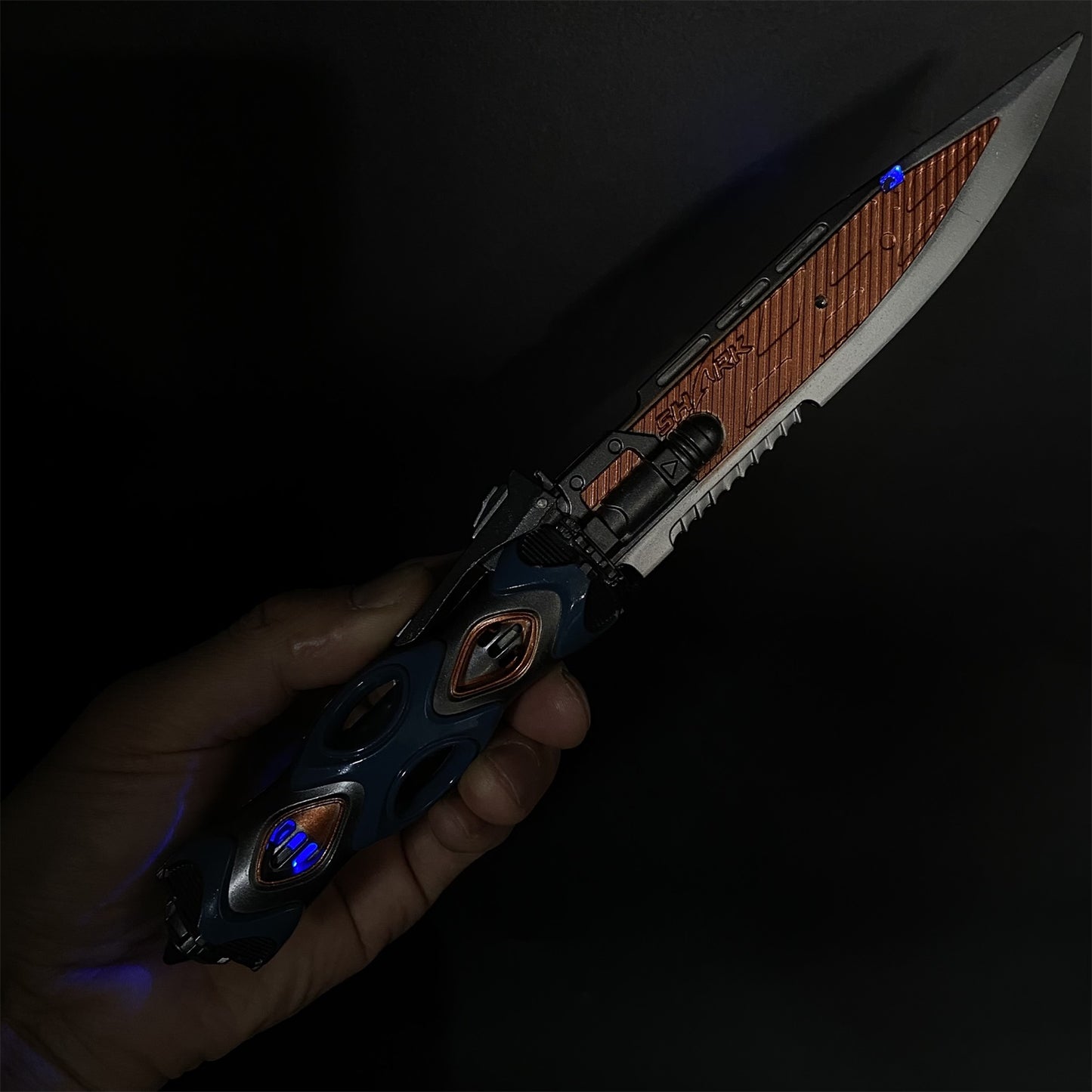 Metal LED Light Tactical Knife Life Replica