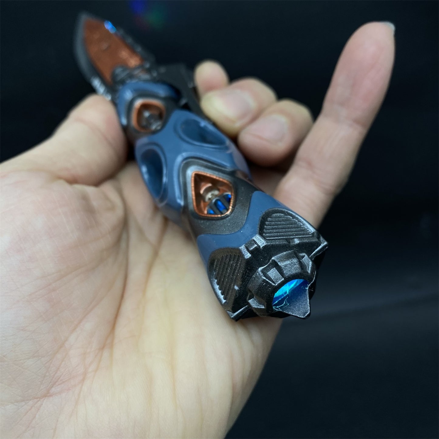 Metal LED Light Tactical Knife Life Replica
