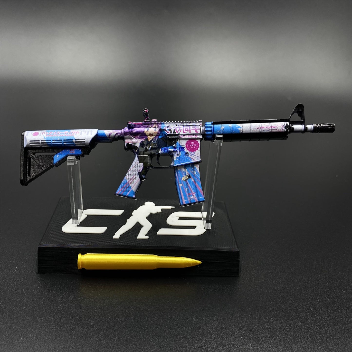CS M4A4 Temukau Mini Metal Replica For Collection