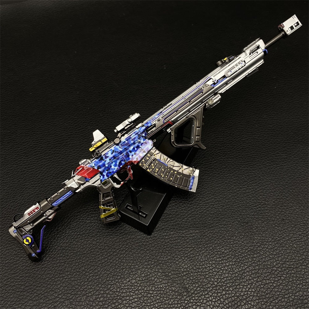 Ice Assault Rifle Detachable Ice Blue Fabe DF Teng Long Assault Rifle Metal Replica ...