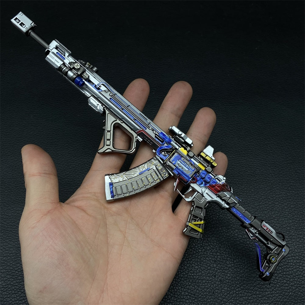 Ice Assault Rifle Detachable Ice Blue Fabe DF Teng Long Assault Rifle Metal Replica ...