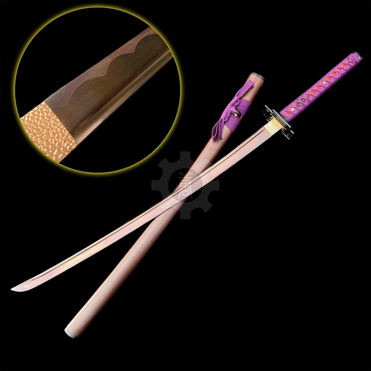 IRL Tensa Zangetsu Katana Classical Anime Sword Carbon Steel Version