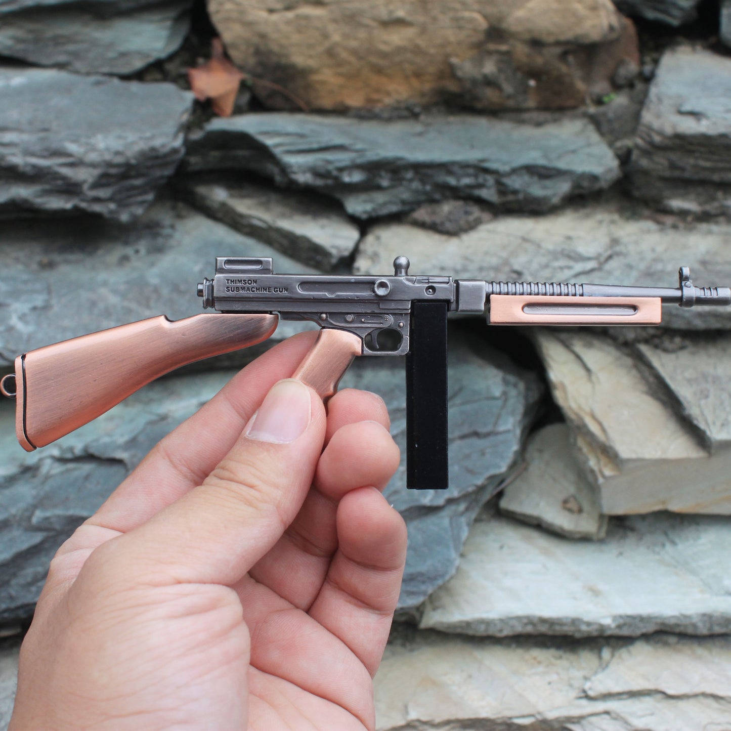 Thompson Submachine Miniature Metal SMG Gun 16.5CM/6.5"