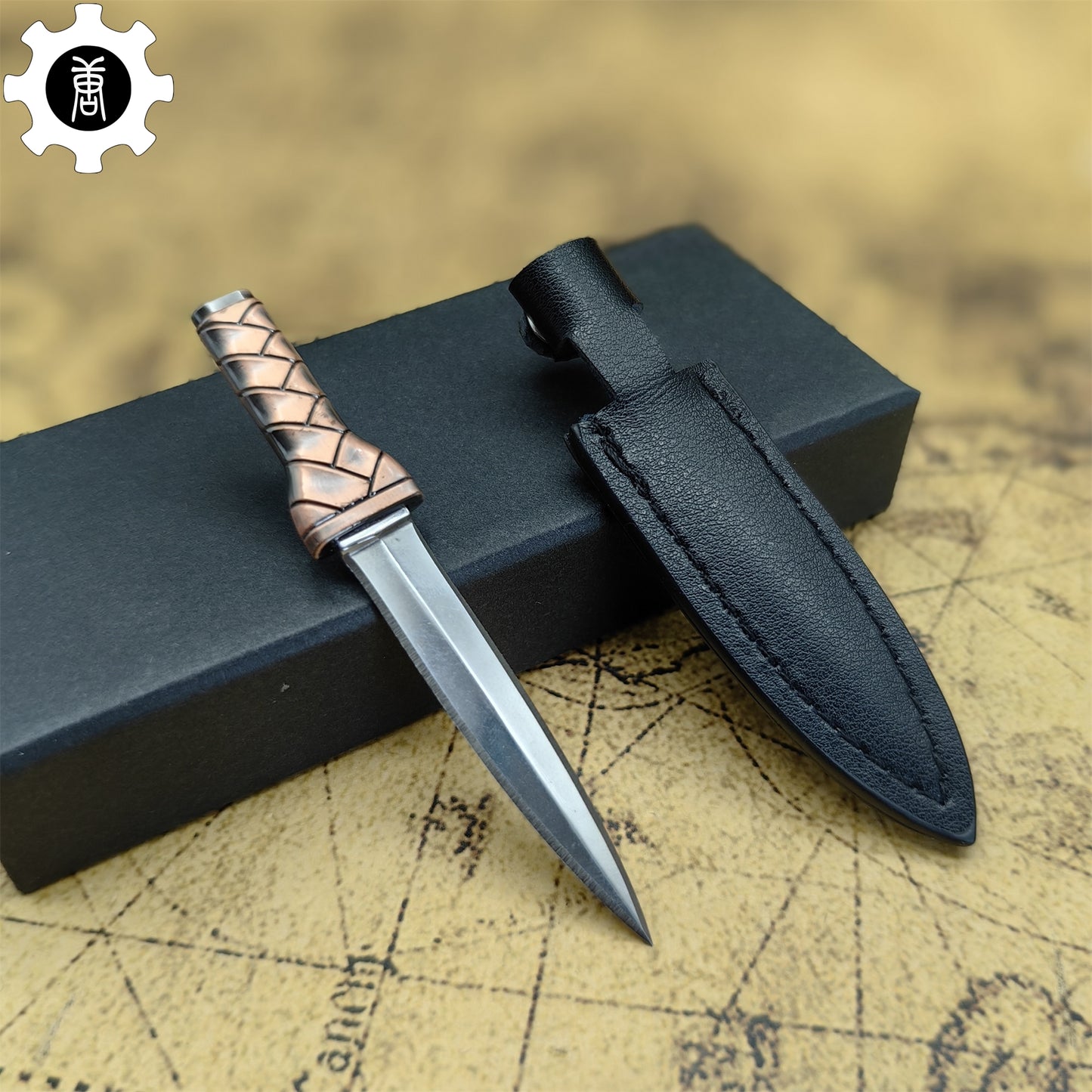 Thorfinn Dagger Viking Short Sword Mini Metal Replica Unboxing Tool