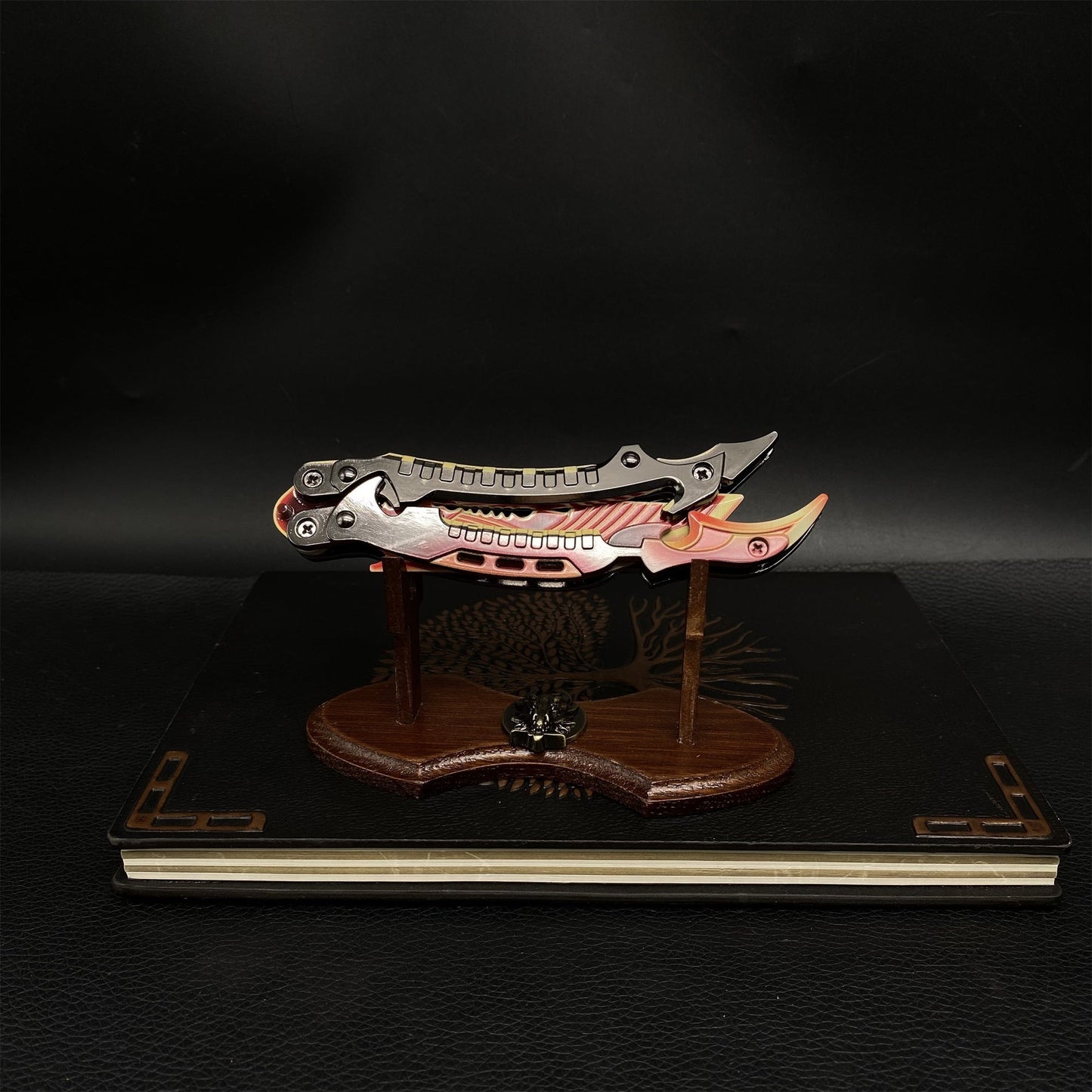 Metal CODM Thunder Flame  Butterfly Knife Replica For Display