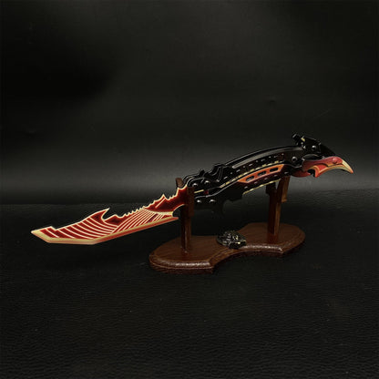 Metal CODM Thunder Flame  Butterfly Knife Replica For Display