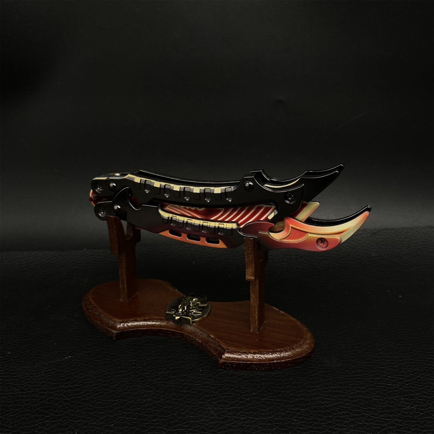 Metal CODM Thunder Flame  Butterfly Knife Replica For Display