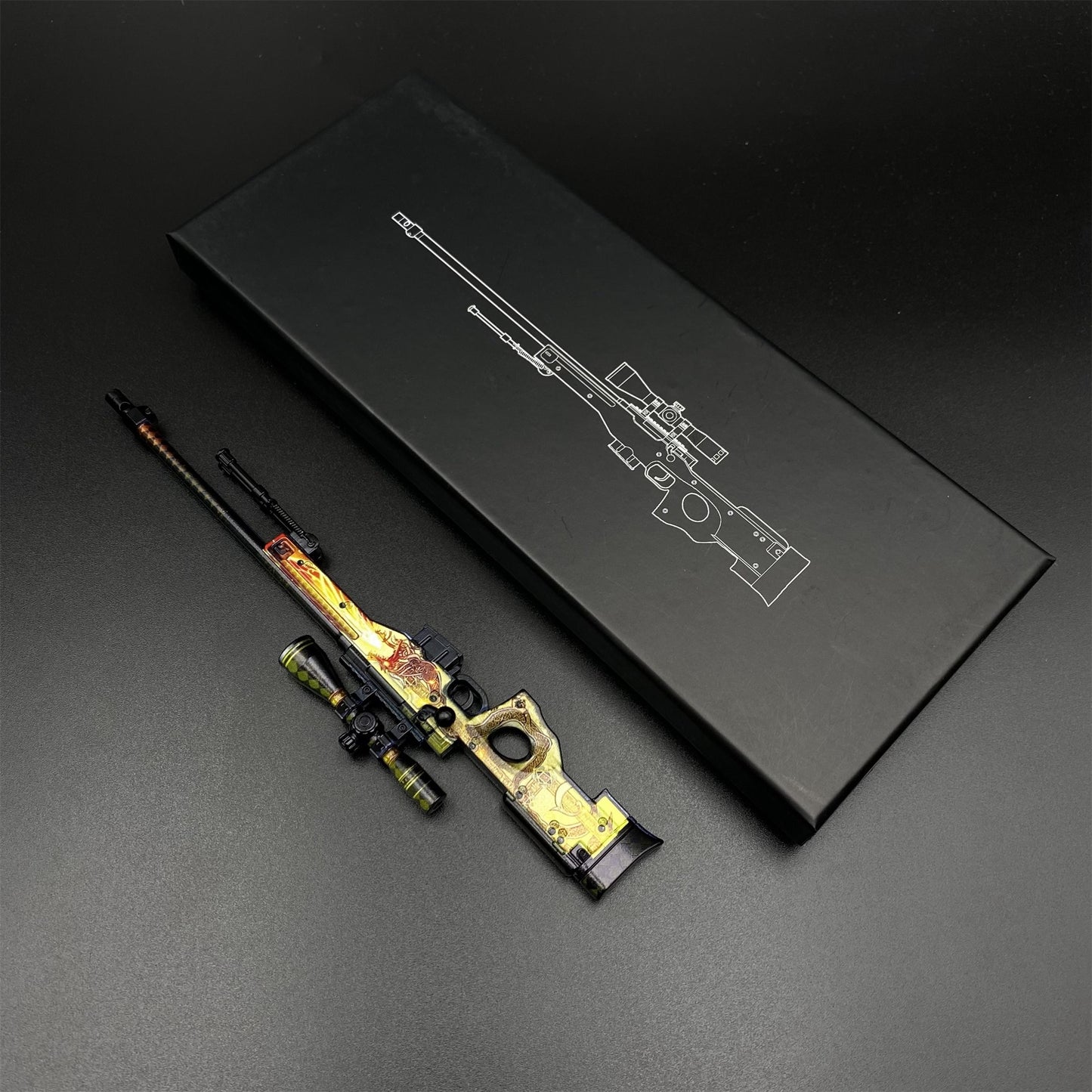 Metal CS Dragon Lore & Gungnir AWP Miniature