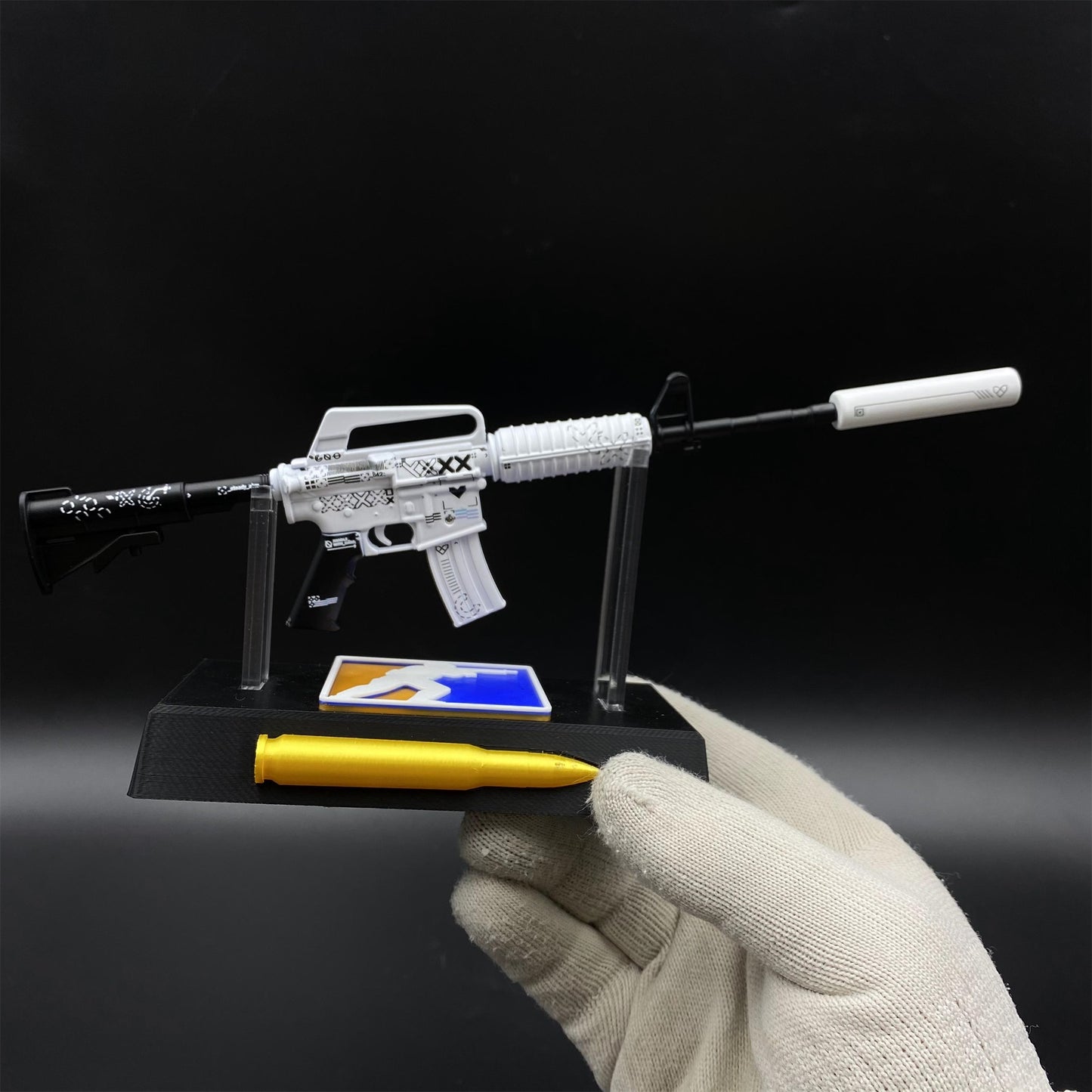 Printstream M4A1-S Metal Gun Miniature For Collection