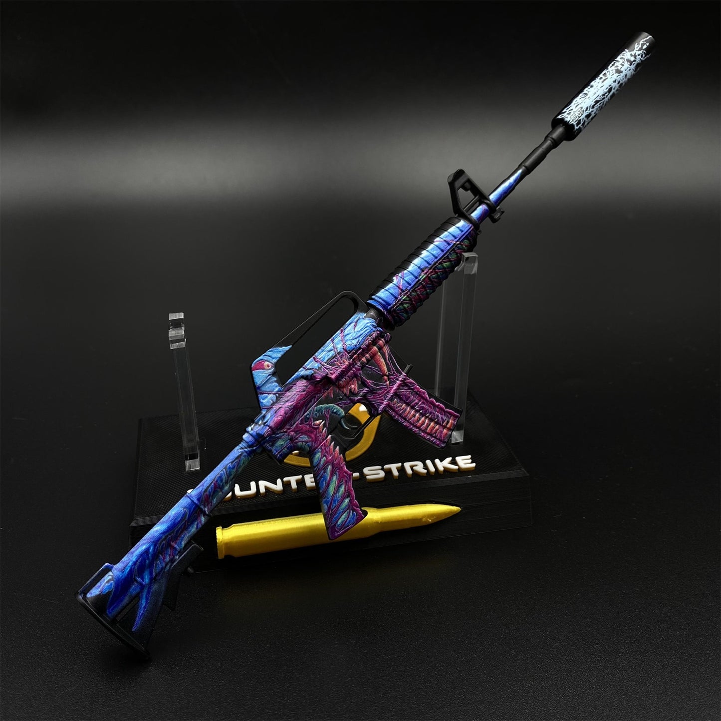 Hyper Beast M4A1-S Metal Gun Miniature For Collection