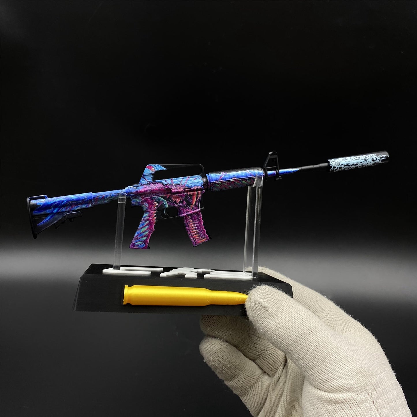 Hyper Beast M4A1-S Metal Gun Miniature For Collection