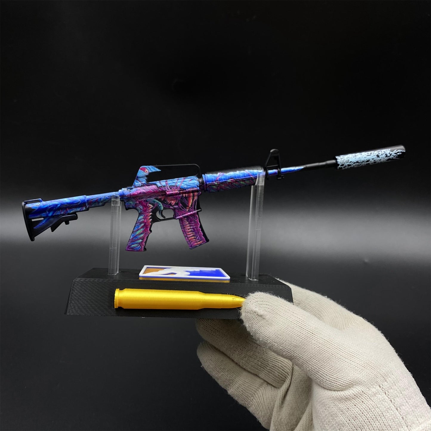 Hyper Beast M4A1-S Metal Gun Miniature For Collection