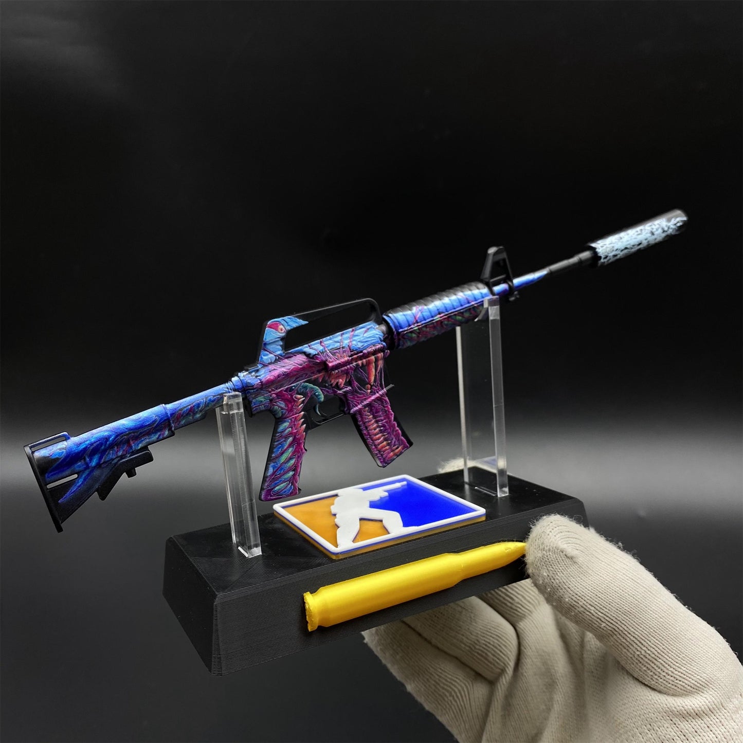 Hyper Beast M4A1-S Metal Gun Miniature For Collection