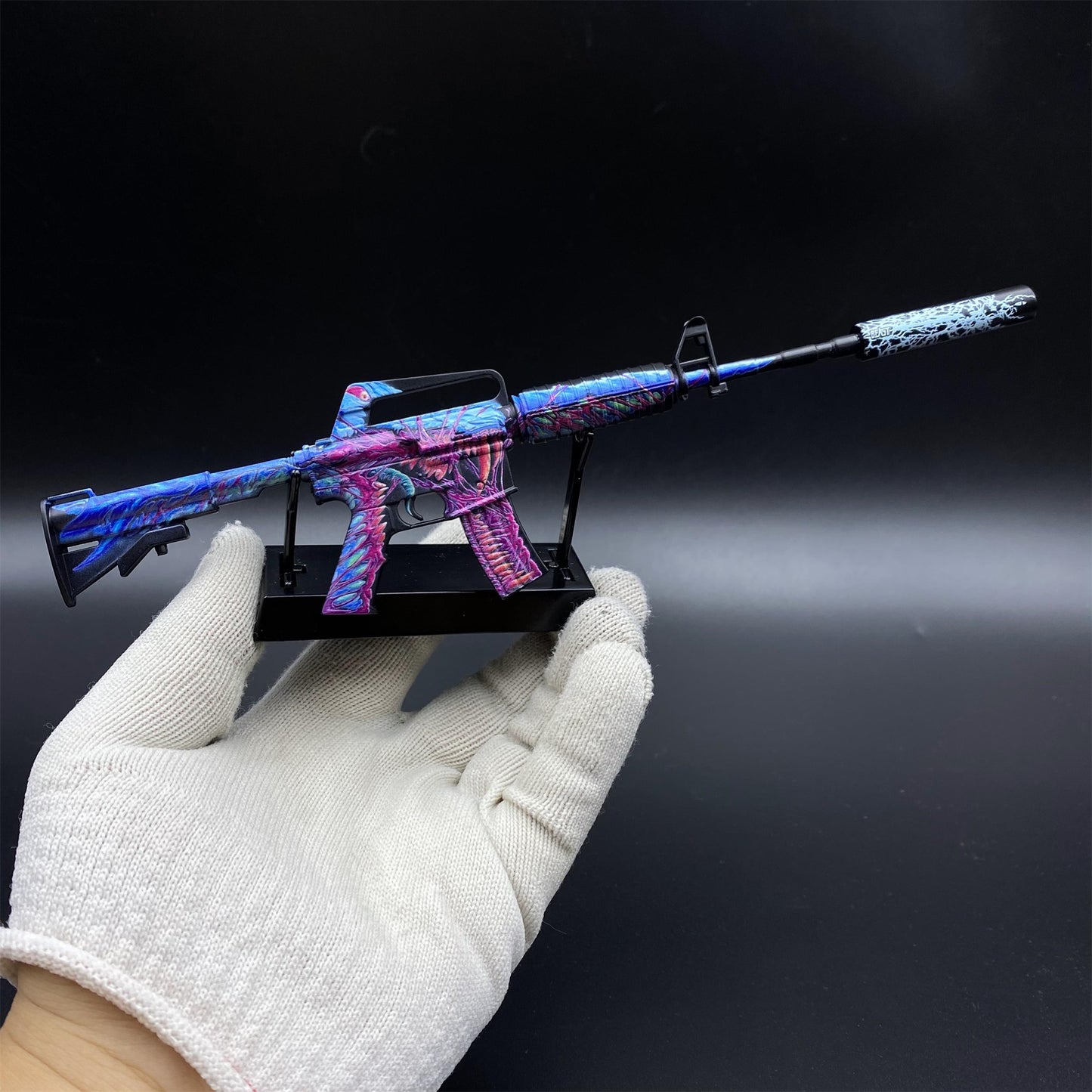 Top Rank Printstream Hyper Beast M4A1-S Gun Miniature For Collection