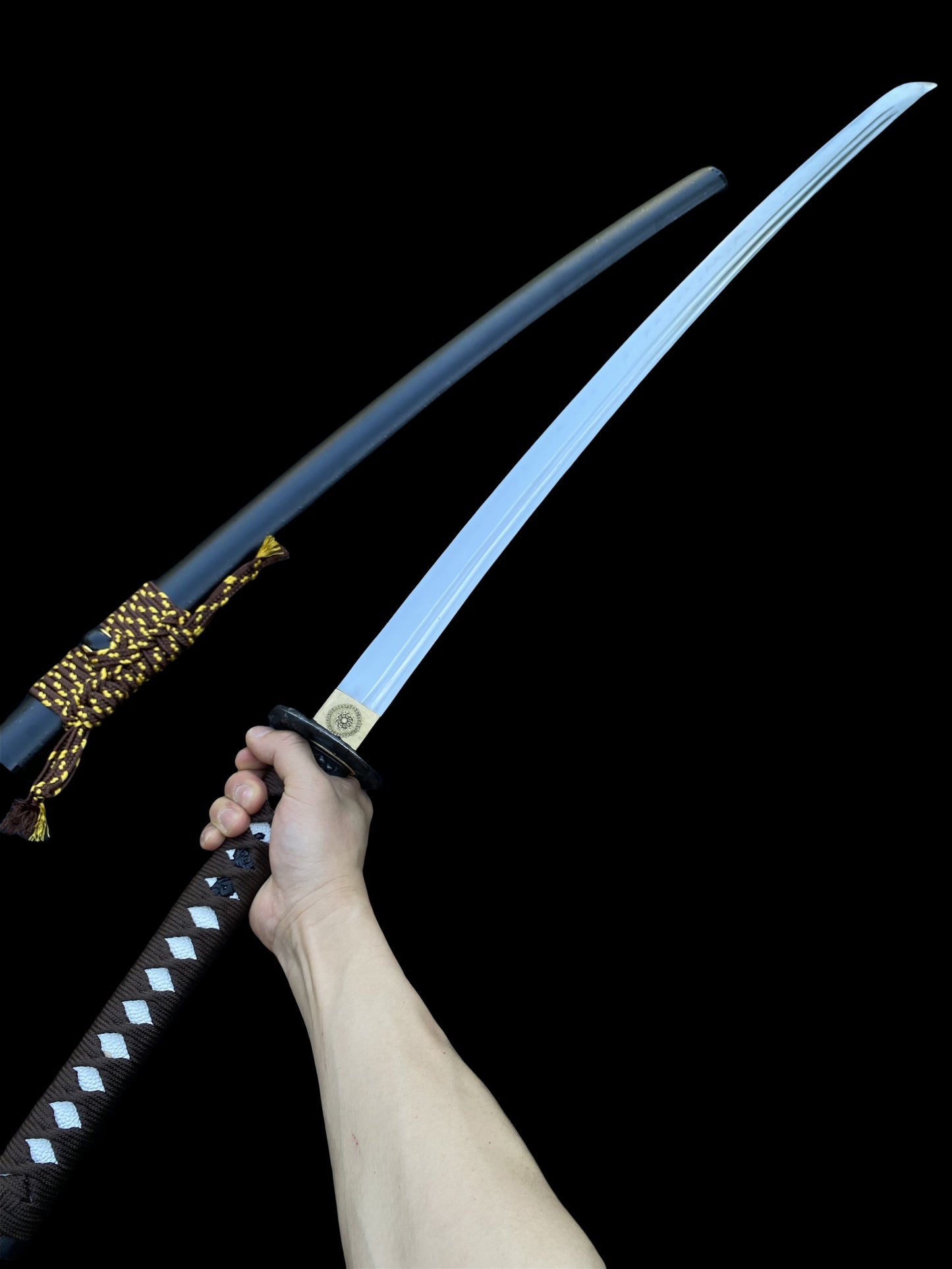 Traditional Forged Katana-Monkey Stealing Peaches