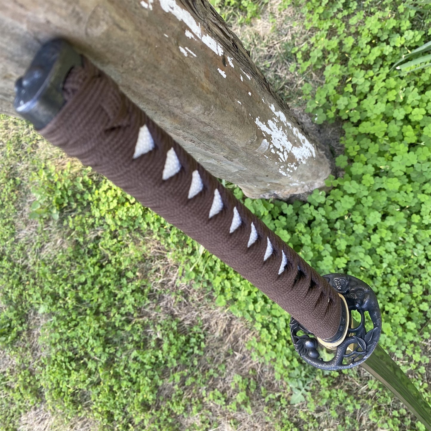 Traditional Forged Katana-Monkey Stealing Peaches