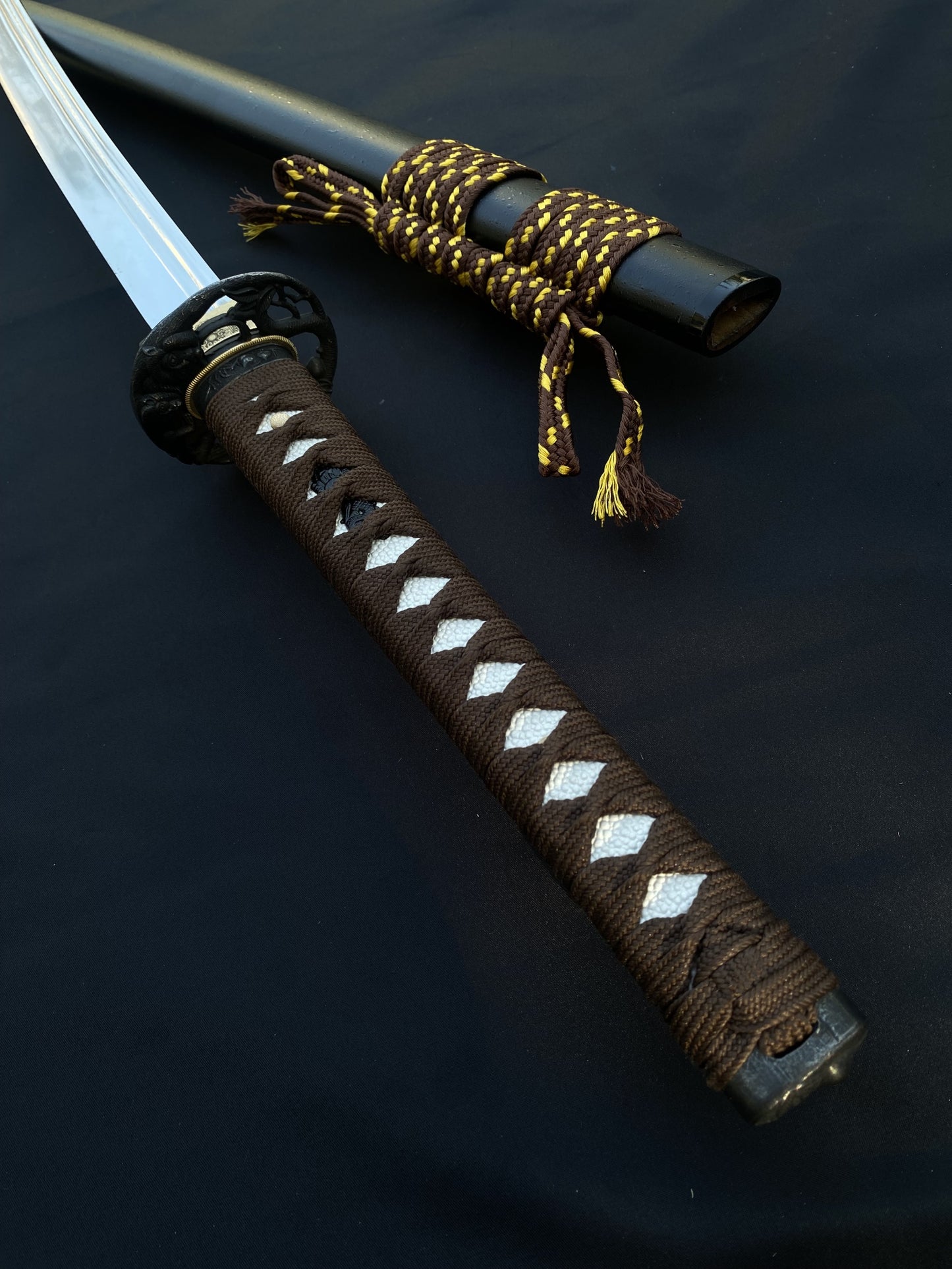 Traditional Forged Katana-Monkey Stealing Peaches