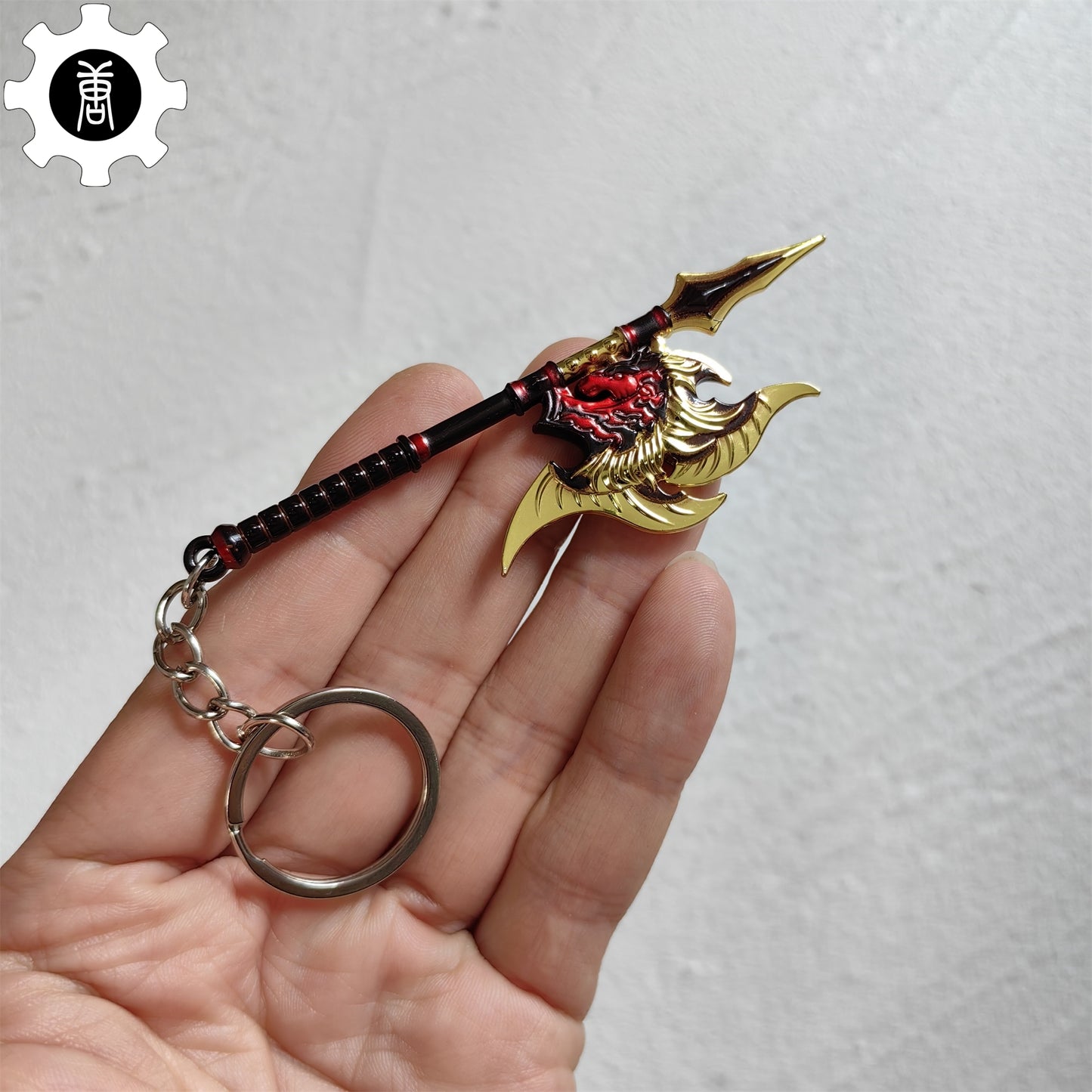 Mini Twin Shadow Axe Weapon Pendant Keychain