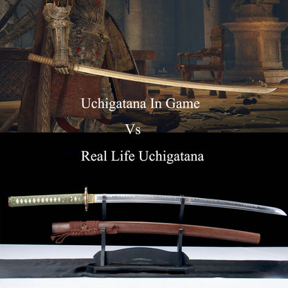 IRL Uchigatana Katana Soul Game Classical Samurai Warrior Sword For Collection