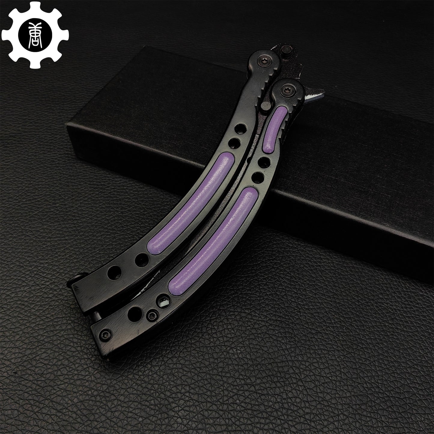 Ultraviolet Balisong Stainless Steel Game Butterfly Knife 