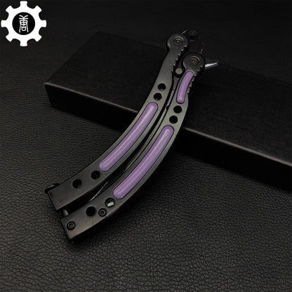 Ultraviolet Balisong Stainless Steel Game Butterfly Knife 