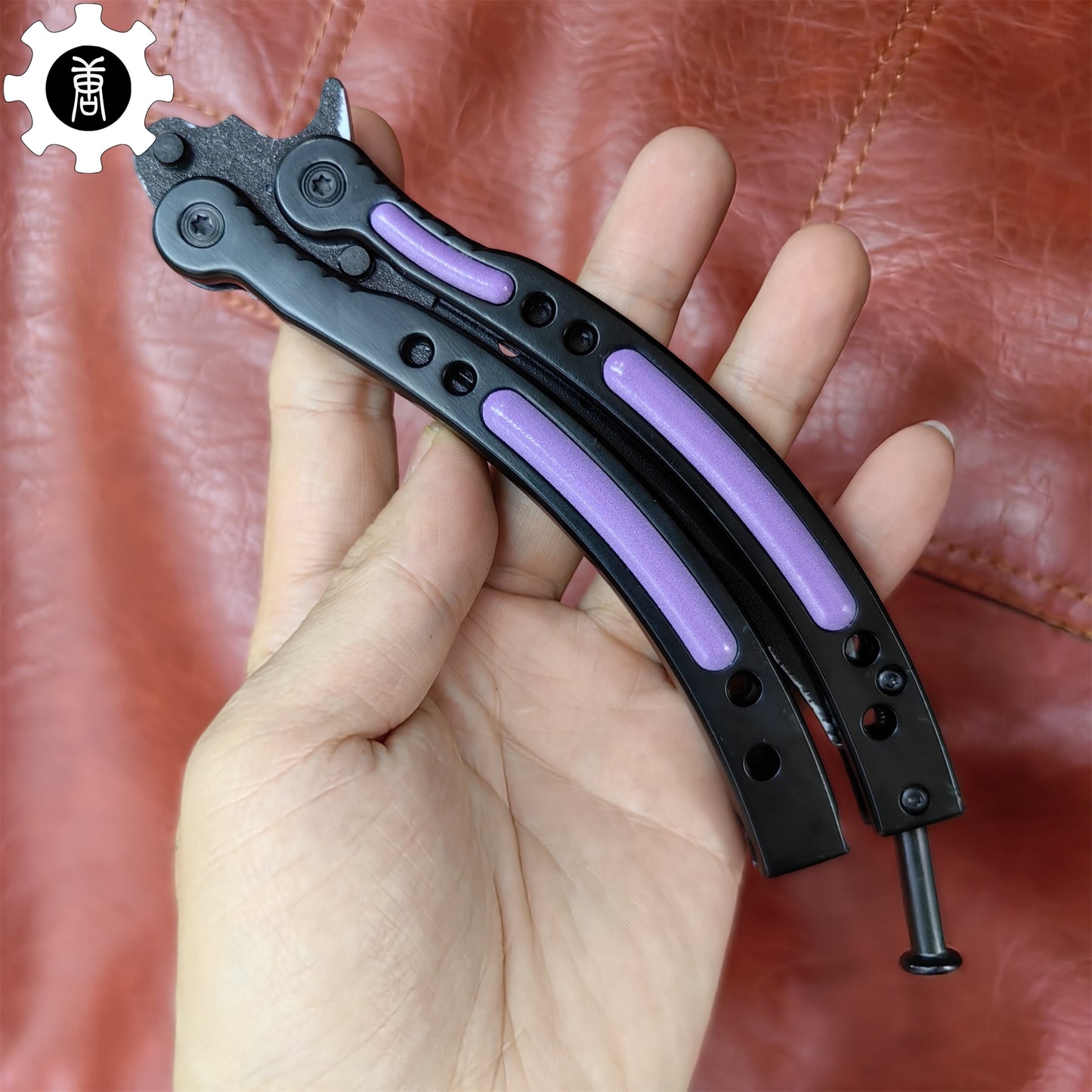 Ultraviolet Balisong Stainless Steel Game Butterfly Knife 